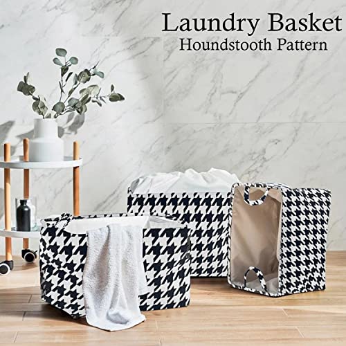 Image of House of Quirk 15Litre Storage Baskets, Rectangle Collapsible Storage Bins with Handles for Closet Shelves Organizer, Decorative Baskets for Home, Office, Nursery, Laundry (30x25x20cm, Medium)