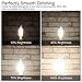 Hizashi Candelabra LED Light Bulbs, E12 LED Bulb 40W Dimmable, 90+ CRI 4W 450LM 5000K Daylight White, CA10 Chandelier Light Bulbs, Flame Tip Candle Light Bulbs, UL Listed - 12 Pack