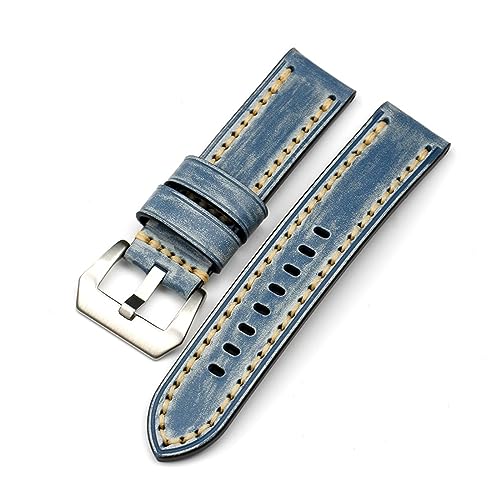 HMFang 胔Be[Wfju[U[Xgbv 20 ~[g 22 ~[g 24 ~[gplCvvohƌ݊ƌYrvANZT[(Blue sliver buckle,22mm)