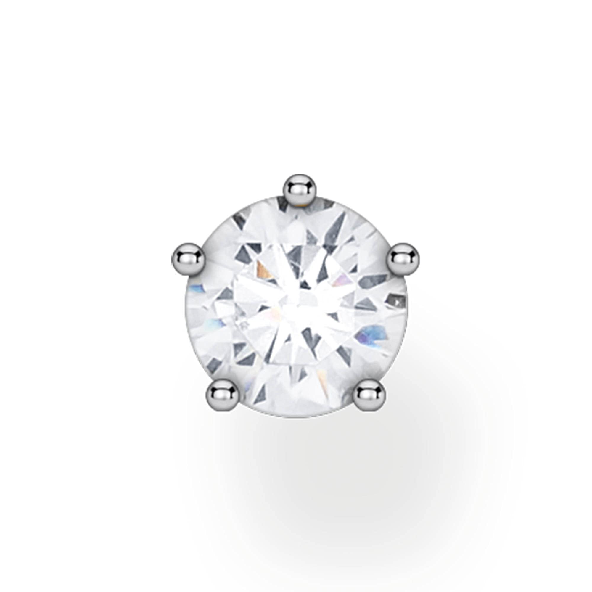 THOMAS SABO Single ear stud white stone silver 925 Sterling Silver