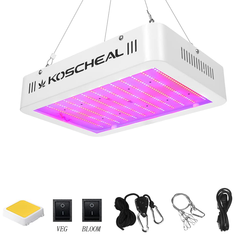 Buy Grow Light，KOSCHEAL Led Grow Light Veg Bloom Double Switch Full
