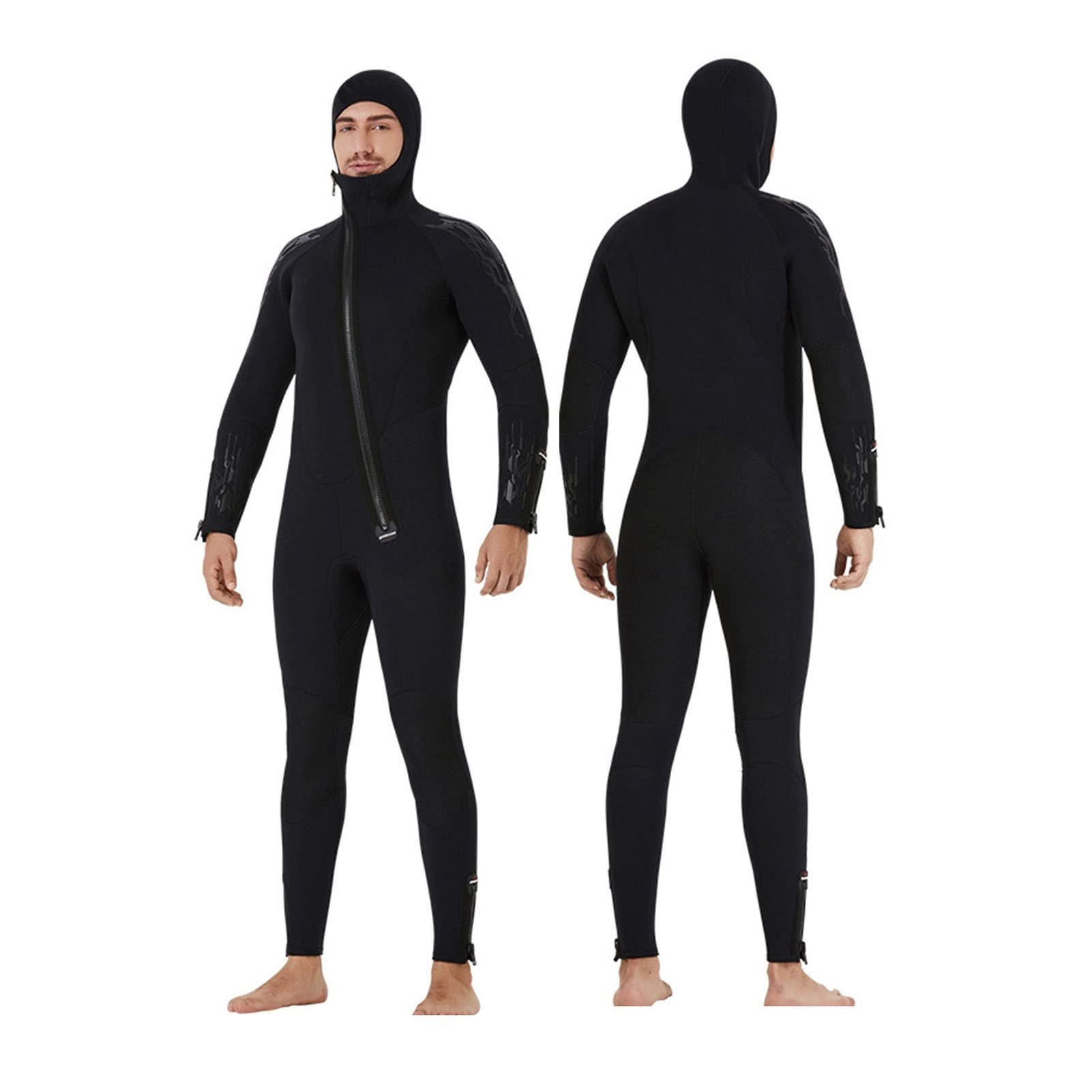 Mute Da Sub Da Uomo Muta for Acqua Fredda Cerniera Frontale, Design Con Cappuccio Adatto for Le Immersioni, Il Surf, Lo Snorkeling, Il Nuoto, Il Costume Da Bagno
