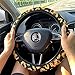 Bling Buy Handmade Sunflower Steering Wheel Cover- BL Stretch-on Fabric Steering Wheel Cover Universal Fit