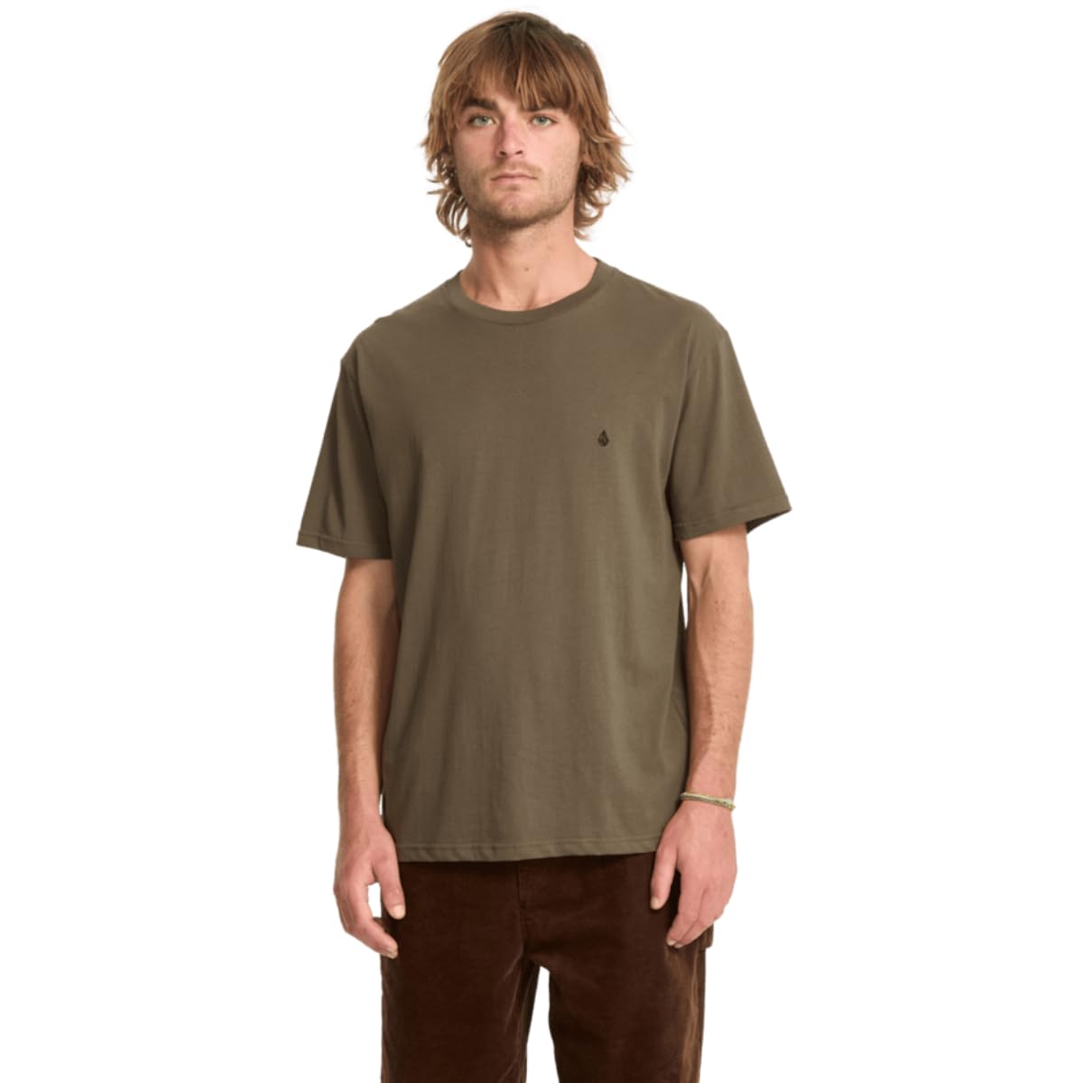 Volcom Stone Blanks Basics SS Tee (UK, Alpha, M, Regular, Regular, Sage Leaf)