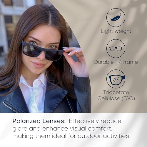 Dublin Square Polarized Sunglasses for Men & Women 6