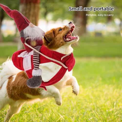 Disfraz Santa Gnome para Perro Tamaño S miniatura 5