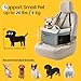 Conlun Dog Car Seat Booster for Small Pet Under 20lbs, Portable Travel Puppy Car Seat with Internal Steel Frame, Comfort Cushion & Storage Pockets, Adjustable Straps Fit Most Cars, Grey