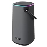TREBLAB Portable Bluetooth Speaker with Handle - Loud 60W Stereo Sound with Deep Bass, 25H Playtime, Wireless Powerbank, RGB Lights, Dual Pairing, Waterproof - for Home Parties, Outdoor Pool, Golf