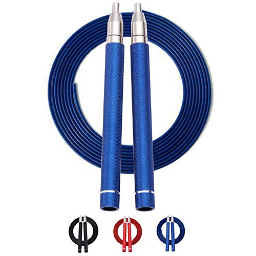 Allfourior Speed Jump Rope with Ball Bearing - Adjustable & Self-Locking Aluminum Tangle-Free