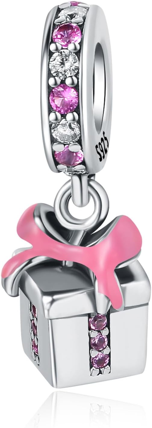 Christmas Santa Hat Snowflakes 925 Sterling Silver Charms for Bracelets and Necklace Christmas Socks Bell Dangle Pendants Bead Jewelry Present for Women Family Friends