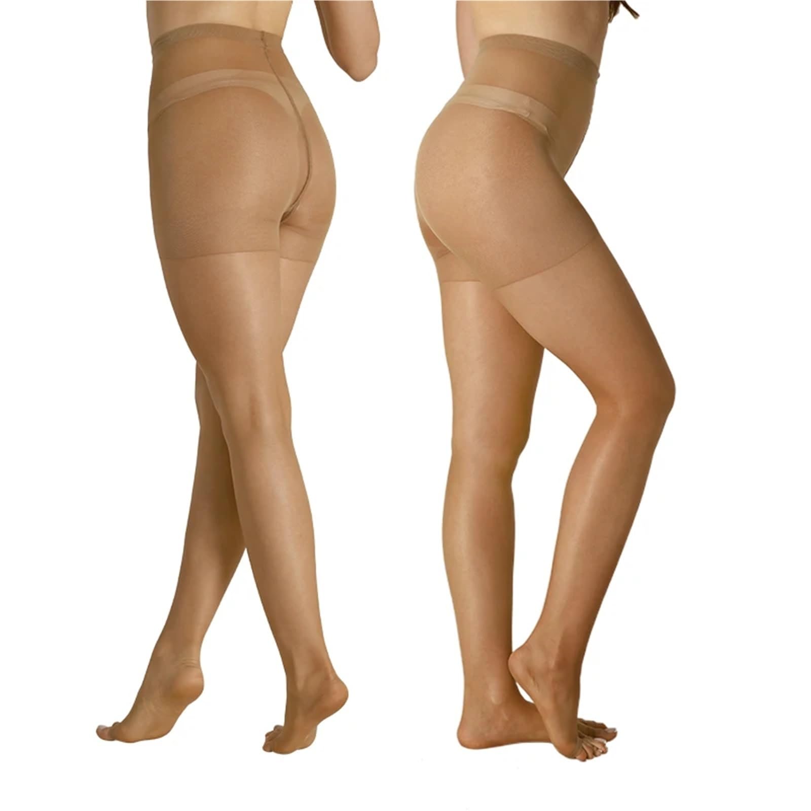 YUSUZH Women's Sheer Tights 8pcs Women's Sheer Toeless Pantyhose Summer Thin Open Toe Sheer Tights With Control Top Tights(Nude,M)