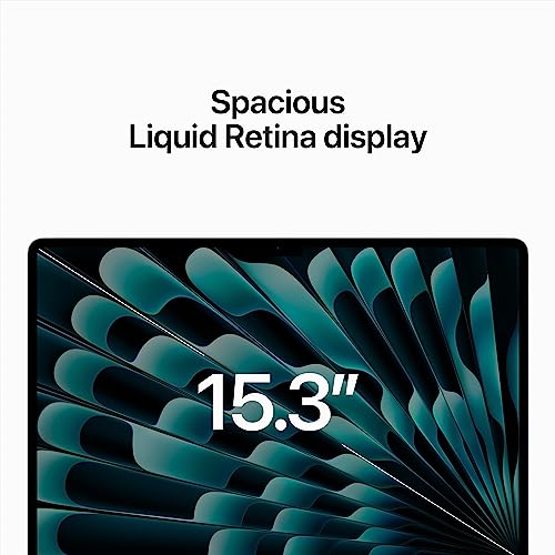 Image of 2023 Apple MacBook Air with Apple M2 Chip with 8-Core CPU /10-Core GPU (15-inch, 8GB RAM, 512GB SSD Storage) (QWERTY English) Silver (Renewed)
