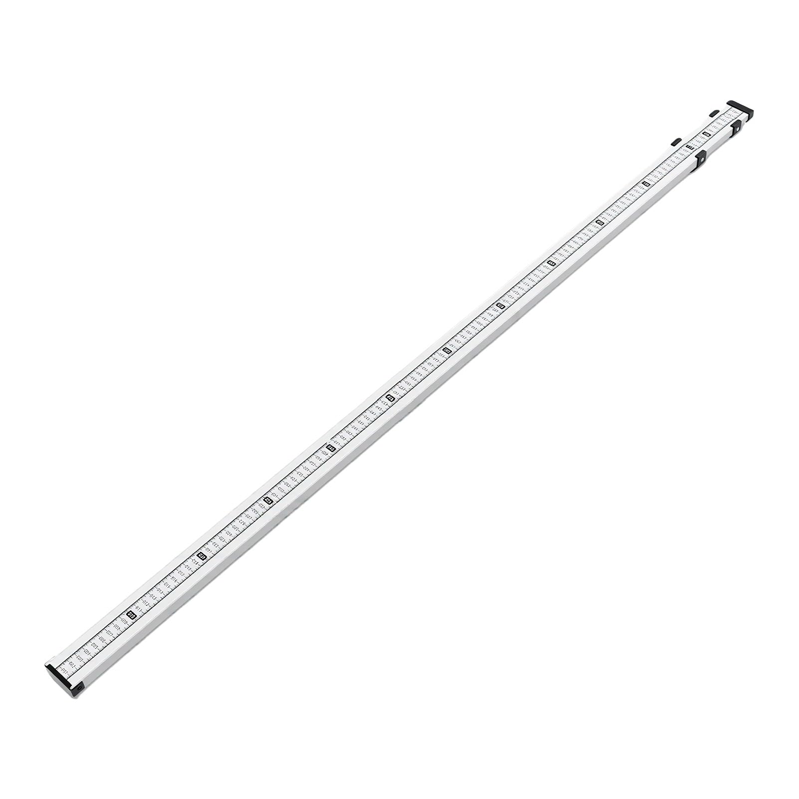 banapoy Pręt ze Stopu Aluminium, Teleskopowy Pręt Pomiarowy o Podwójnej Skali 1180-3000 Mm, Teleskopowy Poziomujący z poziomicą, Przycisk Blokady, Pomiarowy do Domów