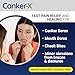 Canker-X Mouth Sore Gel, Fast Pain Relief & Healing for Canker Sores, Cheek Bites and Oral Abrasions, Oral Pain Relief Gel, Benzocaine-Free and Alcohol-Free, Adults and Kids 6+ Years, 0.28 fl oz