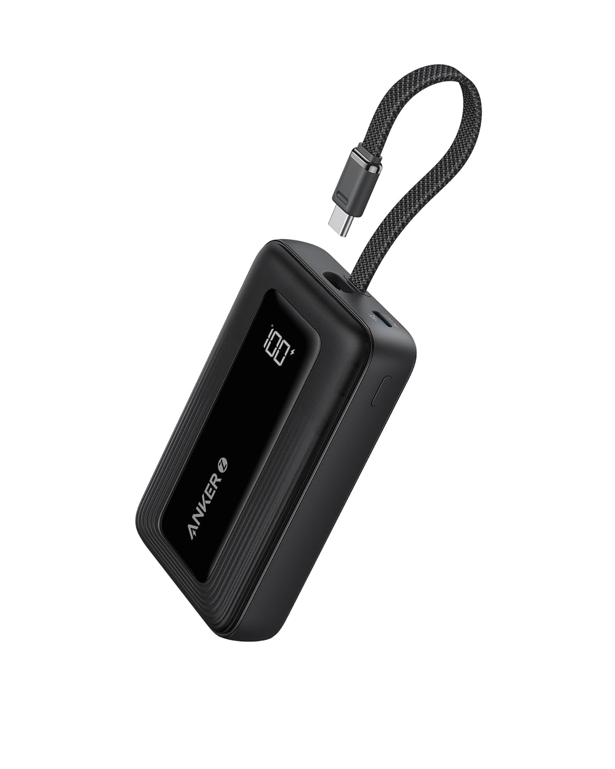 Anker Portable Charger,10,000mAh 30W Power Bank,USB-C in & Out Fast Charging Battery Pack,Travel Essential Phone Power Bank,for iPhone 16/15/14/13/12,iPad,MacBook,Galaxy,Google,and More,Black