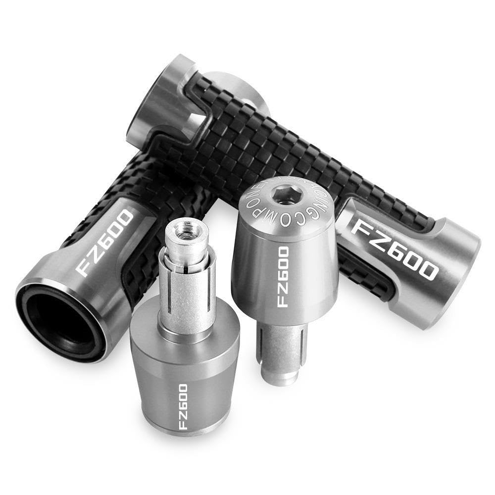 Manubrio Moto Antiscivolo CNC Manubrio in Gomma Gel Manopole Freno Mani per Ya&ma&ha FZ600 FZ 600 FZ-600 1987-1989 1988 Manubrio Grip Ends(32)