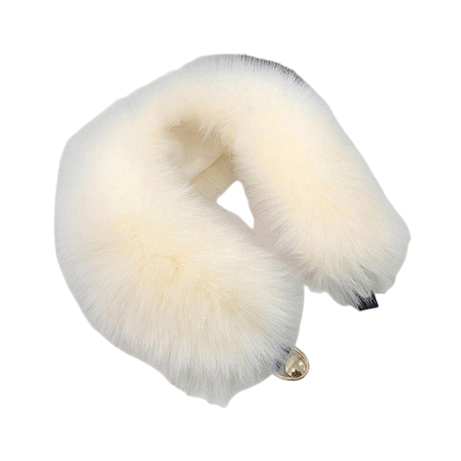 MOGSA Bufandas de invierno para mujer, cuello de piel sintética, chal de piel sintética, talla única