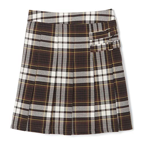 Image of French Toast Girls' Adjustable Waist Pleated-Front Two-Tab Scooter Skirt