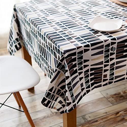 Nappe de style géométrique antitache et lavable pour protéger la table de cuisine - 3