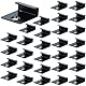 WPC Clips, Versteckte Befestigung mit T-Clip mit Schrauben, versteckte Befestigung mit Edelstahlschrauben, 6 mm Terrassenclips Kunststoff für WPC/BPC Dielen (30 Ohne Schrauben - Beginning/End Clips)