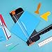 Famomatk 23PCS Weeding Tools for Vinyl, Craft Weeding Tools Set with 12Inch Paper Cutter and Trimmer for Scrapbooking,Silhouettes,Cameos,Lettering,Cutting,Craft Paper, Labels and Cardstock(Black)