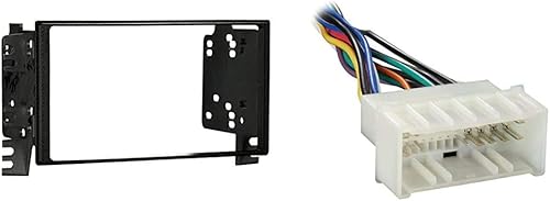 Metra 95-7321 Kit de tablero de instalación doble DIN para vehículos seleccionados Kia y Hyundai 2005-2009 con arnés de cableado de radio Metra