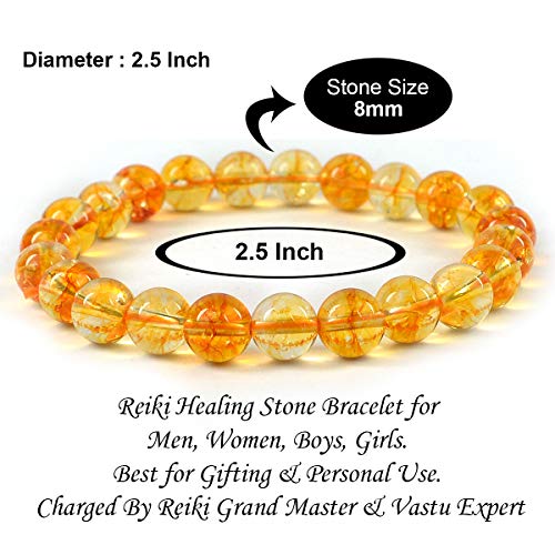 Image of Reiki Crystal Products Stone Bracelet, Crystal Bracelet, Amethyst 7 Chakra Rose Quartz Tiger Eye Jade Bracelet Reiki Healing Feng-Shui Crystal Gem Stone 8mm Beads Bracelets