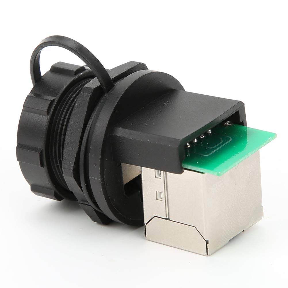 Adattatore RJ45 da 2 pezzi, accoppiatore Ethernet esterno con doppia presa su bacheca a 90° per cavo standard classe 5, super 5, classe 6.
