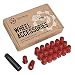 20pc Spline Drive Red Extended Lug Nuts | 12x1.5 | for Cone Seat Aftermarket Wheels