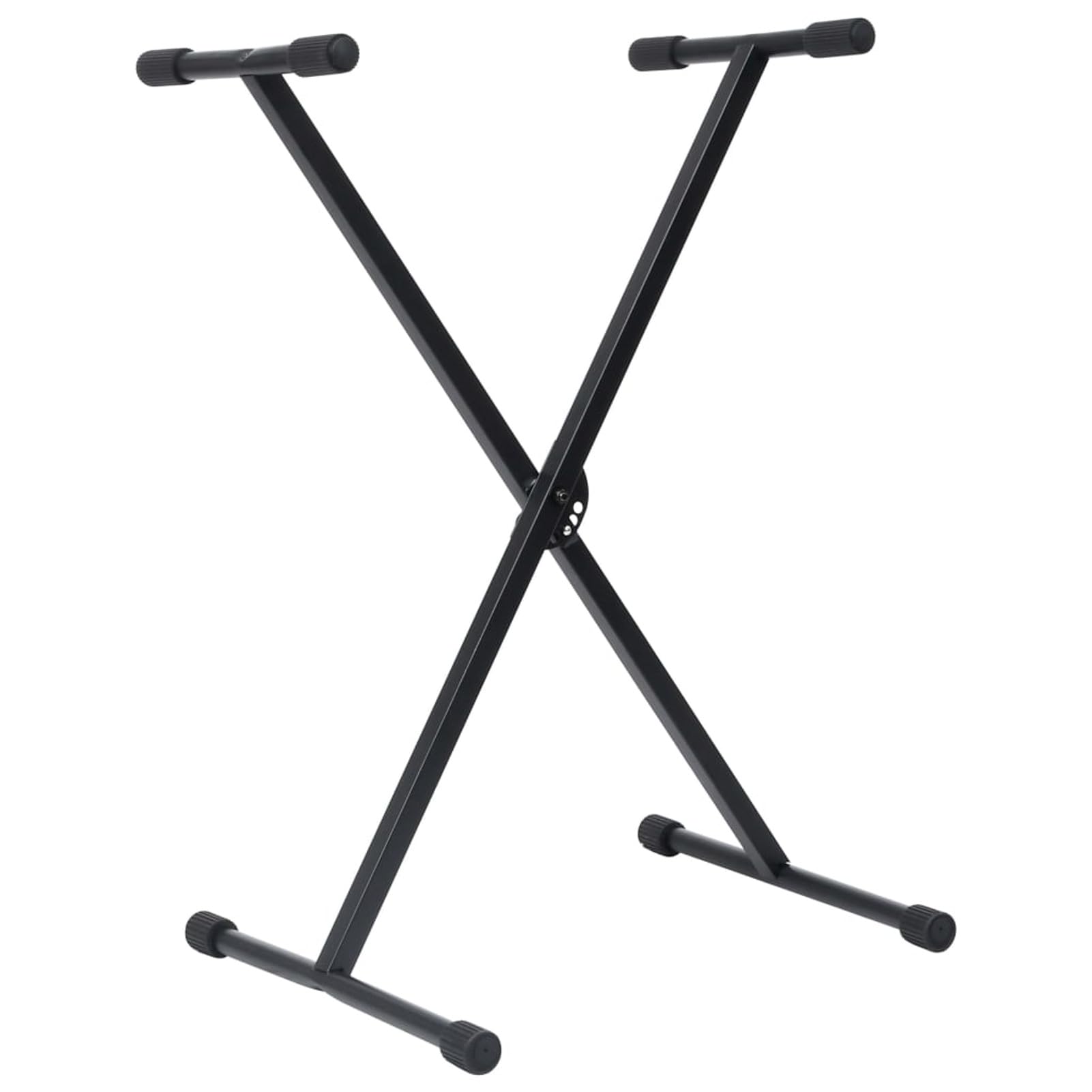 Supporto per Tastiera Set con Sgabello Gambe Sostegno Base Appoggio Seduta Porta Pianola Stand Accessori Musica Strumenti Nero