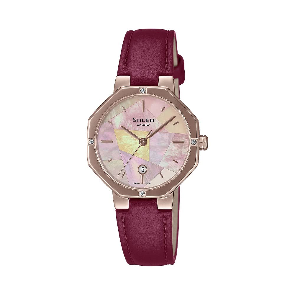See full amazon price history chart for Casio Sheen Sapphire Crystal Analog Pink Dial Women SHE-4543CGL-4AUDF (SH260) Casio Sheen Sapphire Crystal Analog Pink Dial Women SHE-4543CGL-4AUDF (SH260) (B09TP7M7J7) Amazon Price History, Amazon Price Tracker