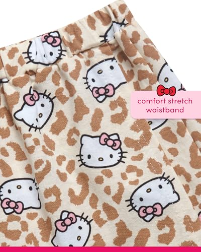 Image of Hello Kitty Girls Skort Set - 2 Piece Graphic Crewneck Top and Short Skort Cute Outfit Set (Sizes: 2T-12)