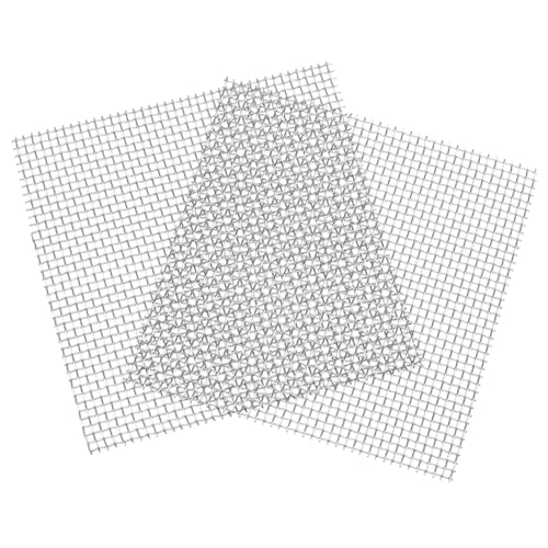 Happyyami 304 Stainless Steel Mesh Kit Aquarium Fish Net Moss Wall Floor Net Rustproof 8cm x 8cm