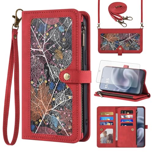 Coque Moto G86 Power 5G Asuwish Housse Protection Integrale Rouge