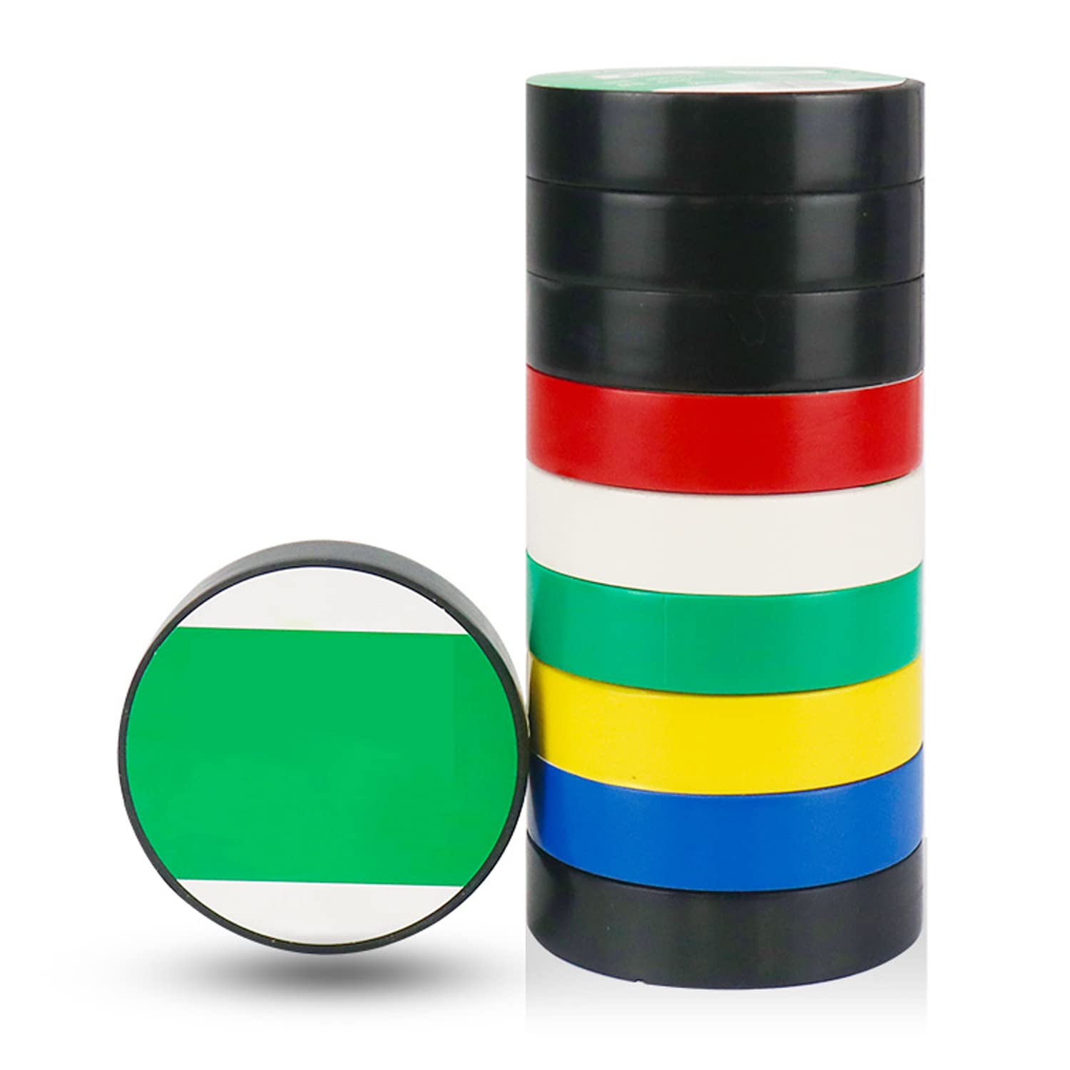 Taśma izolacyjna, 10 szt. Wysokotemperaturowa taśma elektroizolacyjna 20Mx16MM PVC