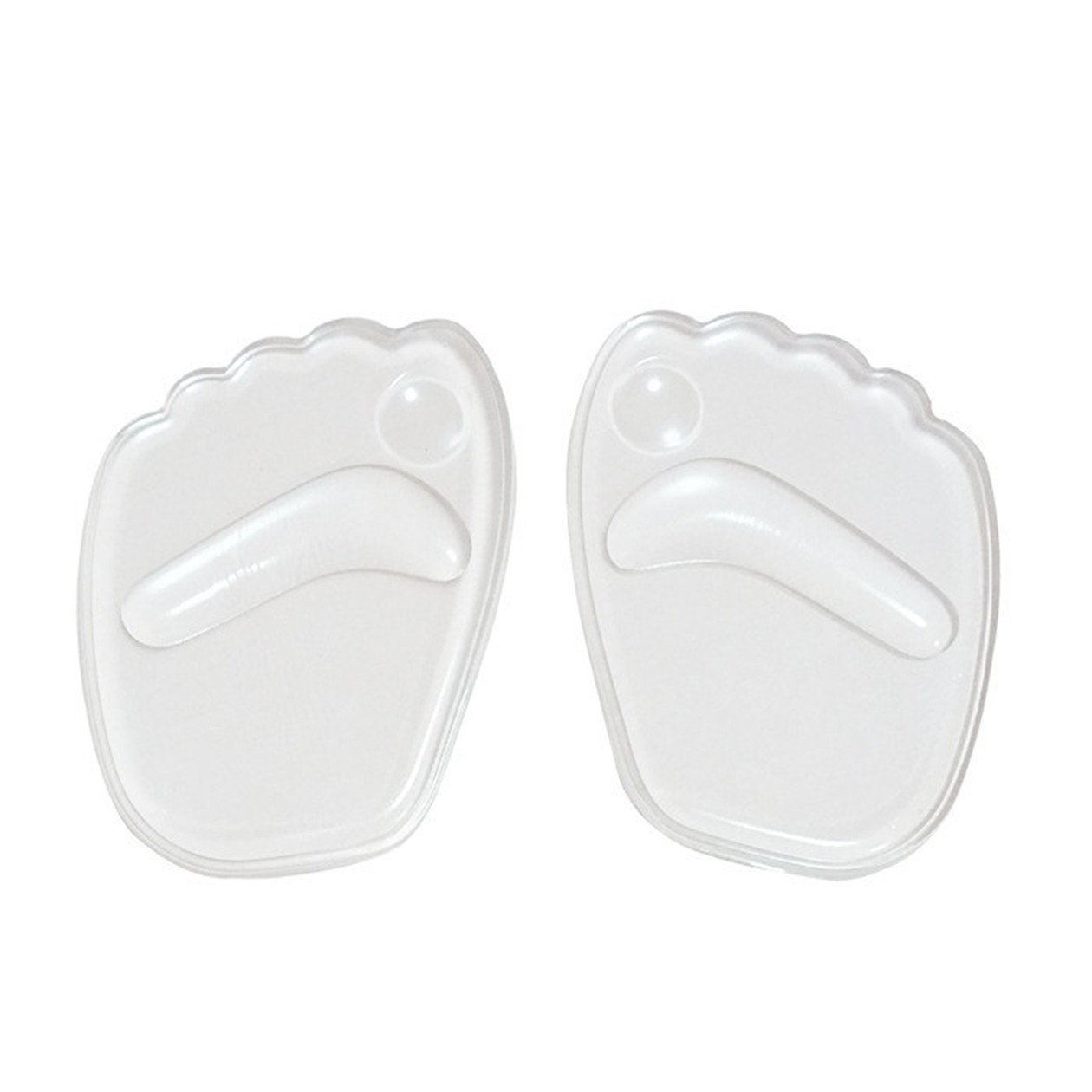 Wiftly 1 Pair Gel Anti-Pain Front Palm Non-Slip Insoles Heel Cushion