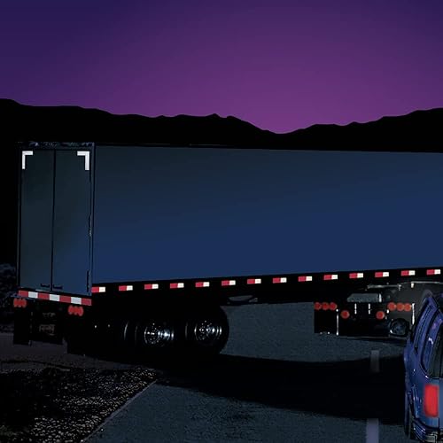 Miniatura 8 de Tiras reflectantes de 2 x 12 pulgadas, cinta de seguridad reflectante de grado diamante 3M, marcas de visibilidad rojasblancas con DOT-C2 para