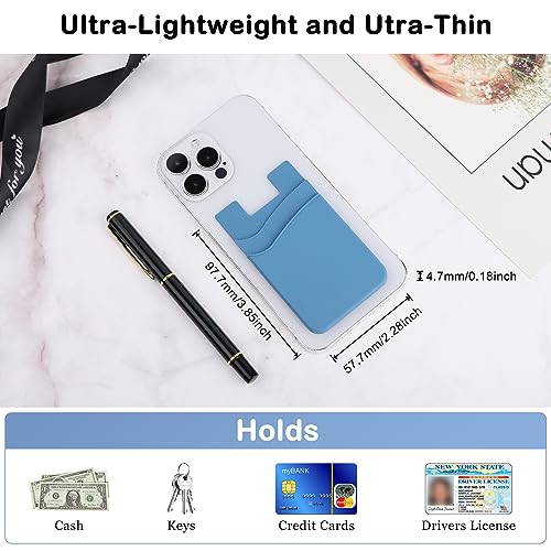 Cartera para teléfono celular con calcomanía de doble agarre y silicona flexible 3