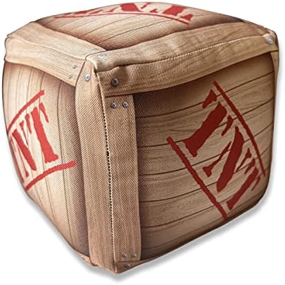 Peso de Porta Caixa TNT Decoração Criativa Gamer cor:Marrom