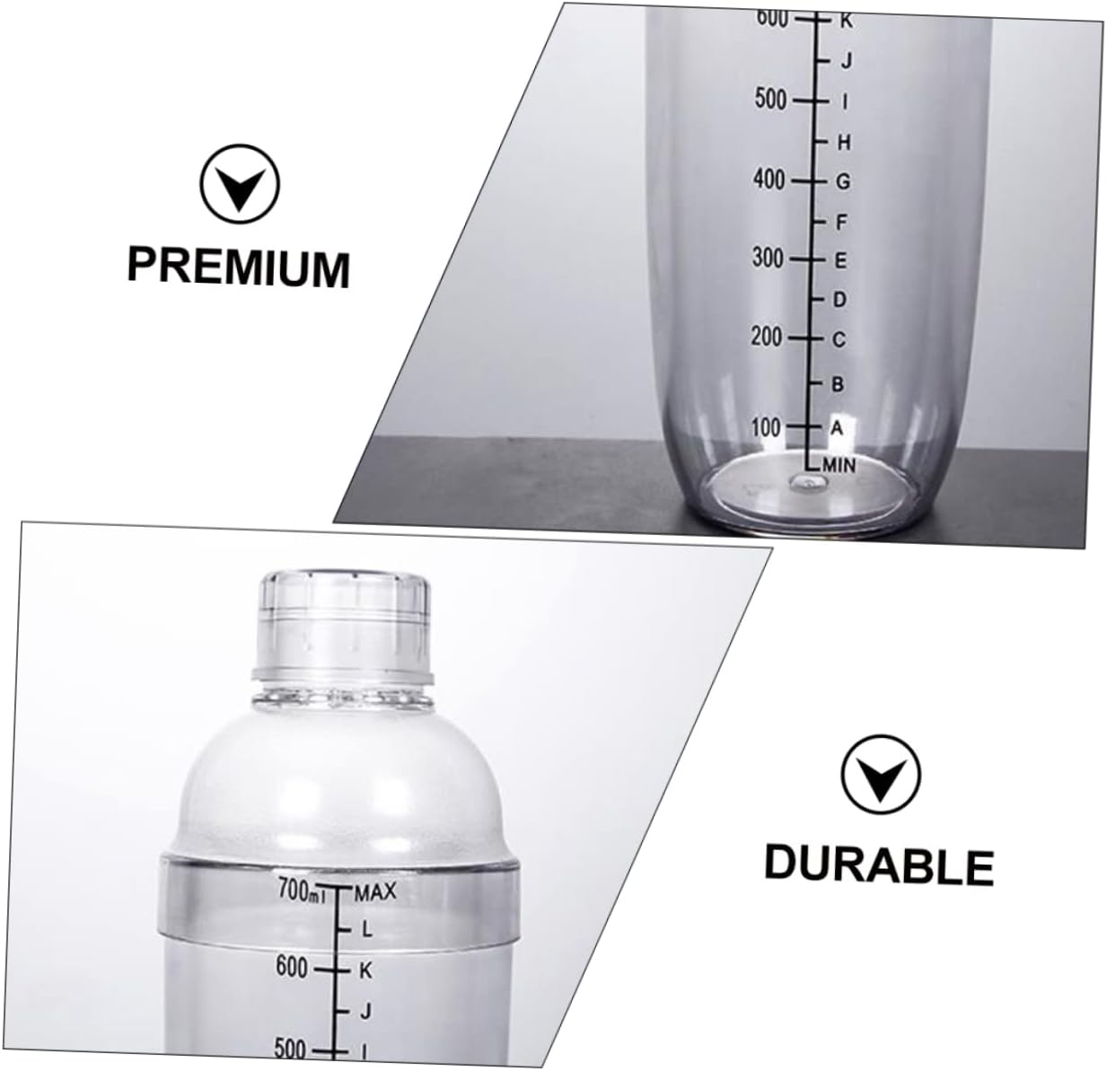 1set Insulated Antifreeze Cup Scale Printed Frosted Appearance Modern Bar Decor