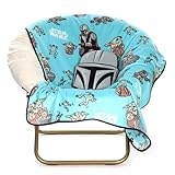 Jay Franco Kids Nogginz Set – 12" Inches Nogginz Pillow & 40" x 50" Inches Cozy Plush Throw Blanket, Ultra-Soft Character Nap Set for Travel, Bedroom & Couch Décor, Gray - The Mandalorian