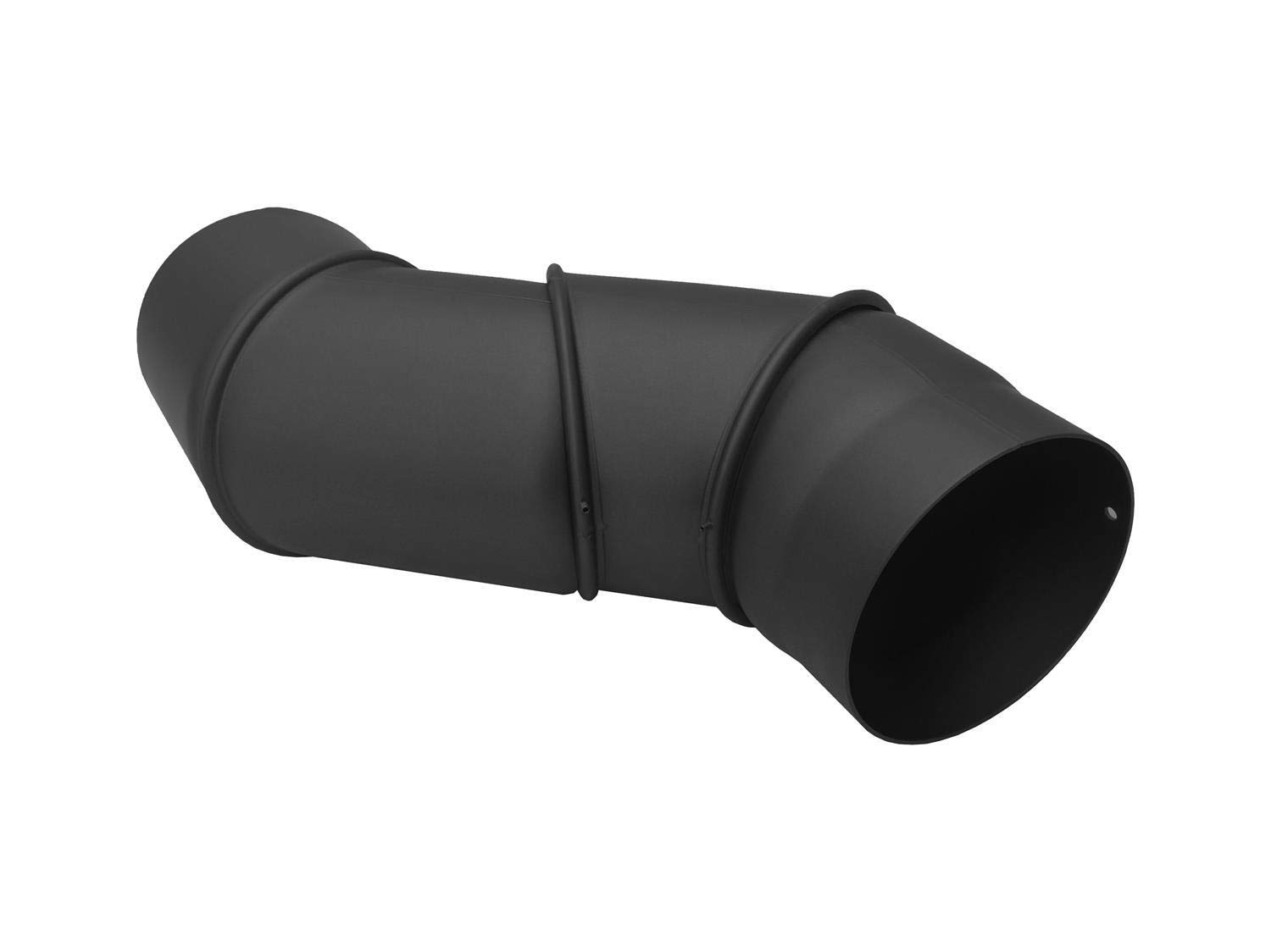 EWO Ofenrohr-Bogen 150 mm Durchmesser - Ofenrohr Multibogen 0°-90° Schwarz - Senotherm-Beschichtung - rußbeständig, frost- und tauwechselbeständig