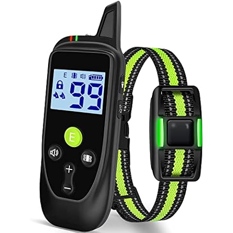 Collar Adiestramiento para Perros, 3 Modos de Entrenamiento y Rango Remoto de 1000 Metros con Bloqueo de Seguridad del Teclado, Collar Adiestramiento Perros Pequeños Medianos y Grandes Cover