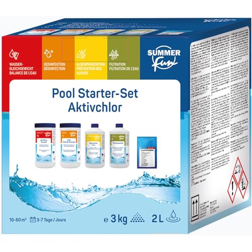 Summer Fun Starter Set Wasserpflege-Grundausstattung Chlor-Methode - 5 2 kg