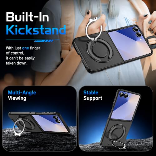 Image of ZORBES Case for Samsung Galaxy Z Flip 7 5G with Ring Kickstand