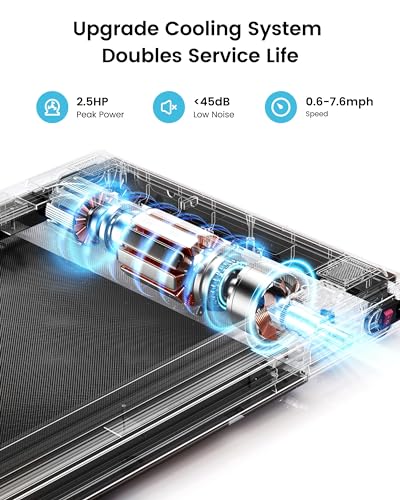 Image of YOSUDA Walking Pad, 300lb Capacity Under Desk Treadmill with Bluetooth, Desk Treadmill for Office Under Desk, Walking Pad Treadmill, Running Walking Jogging Machine