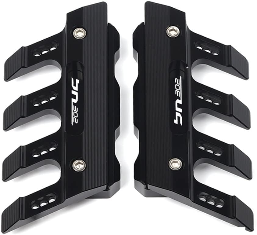 for Benelli BN302 BN302s BN300 Motorcycle Fall Side Guard Front Fork Protector Front Fender Protection Block Side Guard CNC Aluminum Multiple Colour (Color : Black)