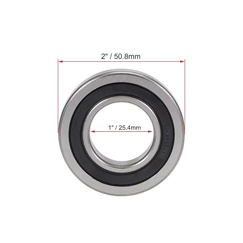 Miniatura 4 de Uxcell R16zz R6zz R10zz R144 R168 - Rodamientos de bolas de acero cromado