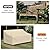 Patio Sofa Cover, 3-Seater 420D Outdoor Couch Covers Waterproof Winter, Patio Furniture Cover Loveseat, Outdoor Sofa Covers with Anti UV and No Tears, No Fading(Beige, 78" W x 34" D x 31" H)
