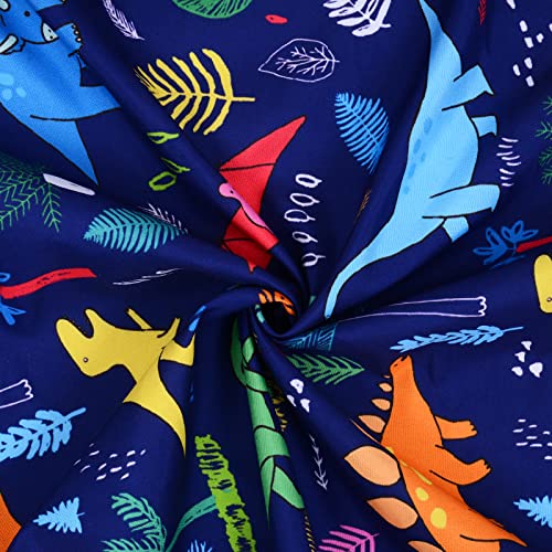 Image of Cloele Dinosaur Fitted Crib Sheet for Baby Boys,Blue,1 Pack Baby Crib Sheet | 100% Polyester, For Standard Crib and Toddler Mattresses,Nursery Bed Sheet,